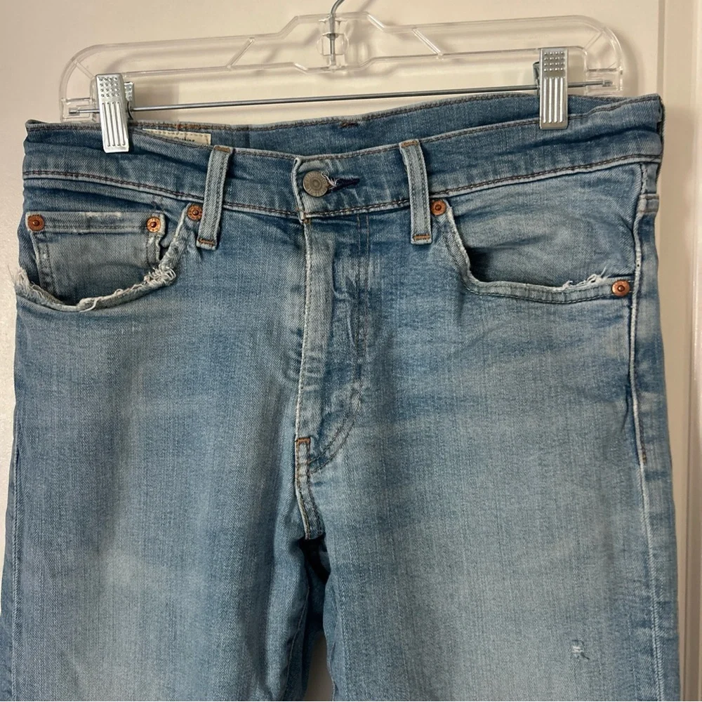 LEVI’s Premium 511 Men's Jeans 32/34 Slim Fit Blue Distressed Vintage